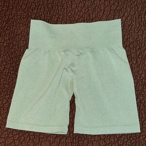 NVGTN Sage Green High-Waisted Shorts
